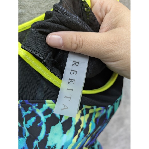 Womens Tankini Top Large Colorful Bright - Picture 2 of 7